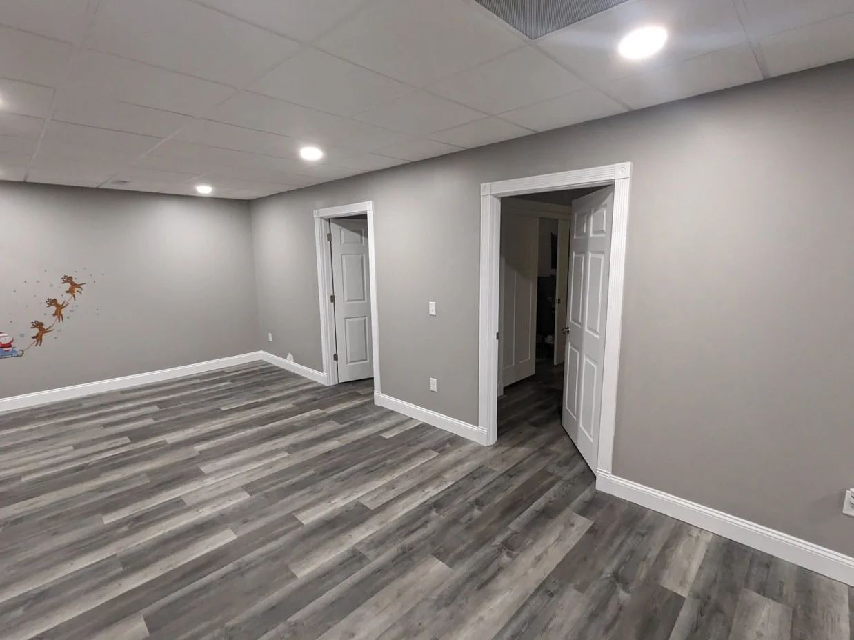 Finished basement remodel