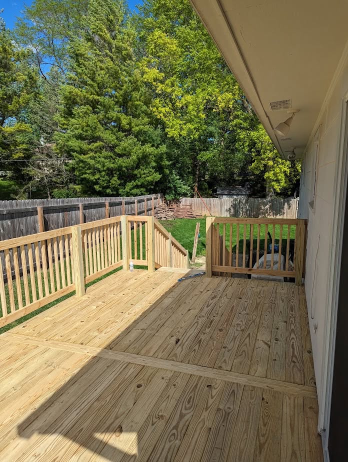 Top Angle Contractors deck project