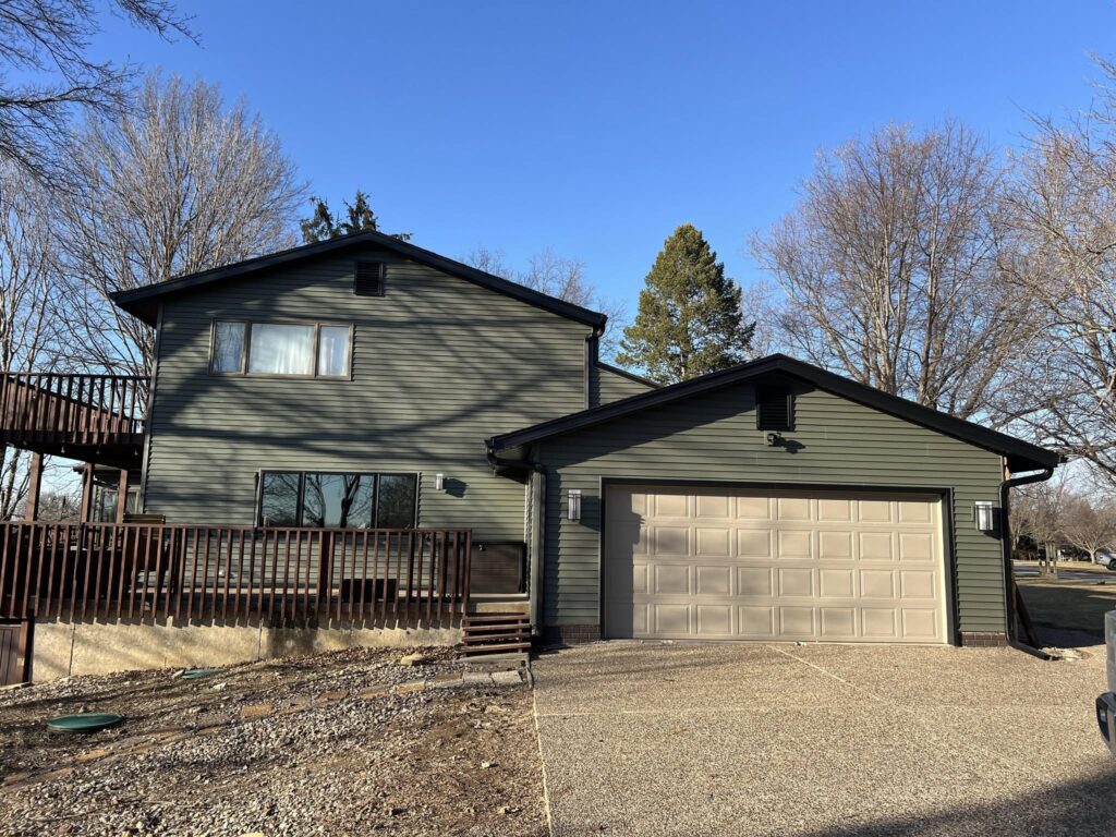 New Siding project by Top Angle Contractors in Davenport IA